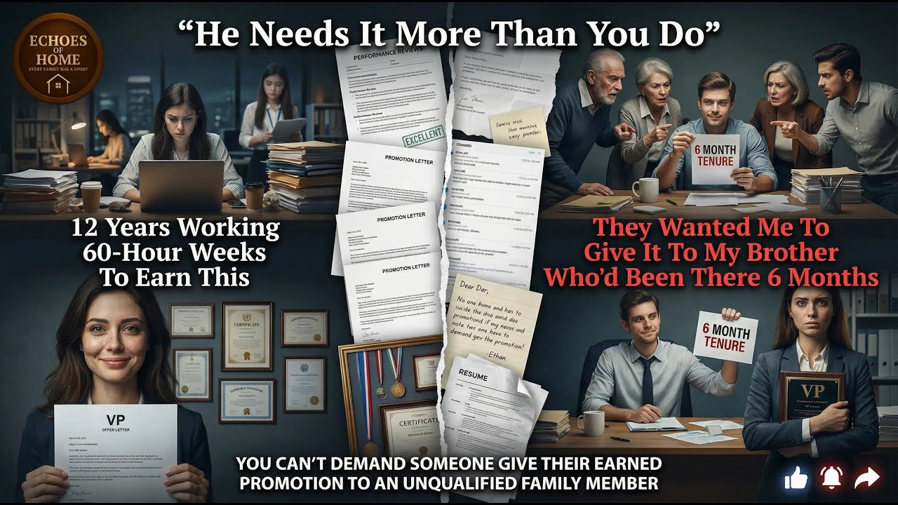 I Worked 12 Years To Become Director At My Company. My Family Demanded I Turn Down The Promotion...