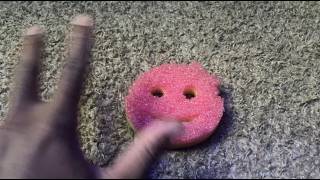 ASMR Sponge On Carpet With Tapping, Scratching, Spraying And Mouth Sounds (Fast And Aggressive)