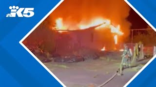 BREAKING: Abandoned house fire in Kent