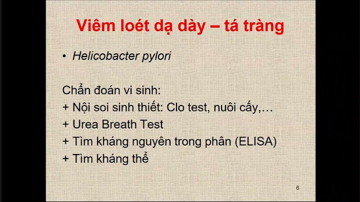 Bảng các tác nhân gây hại hệ tiêu hóa