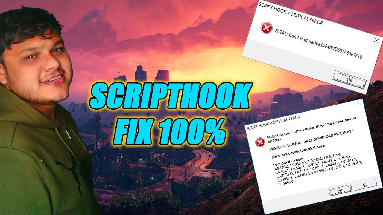 How to Fix SCRIPT HOOK V CRITICAL ERROR - Easy 100% FIX - YouTube