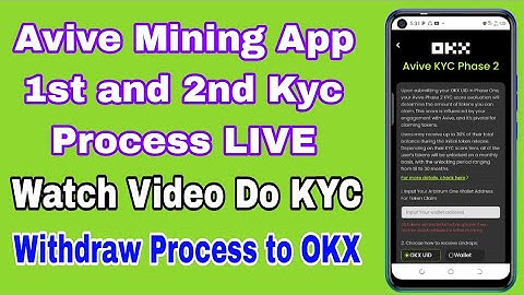 Avive Mining App Kyc Phase 1 And 2 Start Complete process Click to Claim