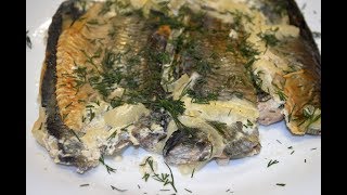 Селедка запеченная в духовке в йогурте./ Herring baked in the oven. Селедка запеченная в духовке в йогурте./ Herring baked in the oven.