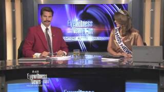 Anchor does his best Ron Burgundy during live newscast