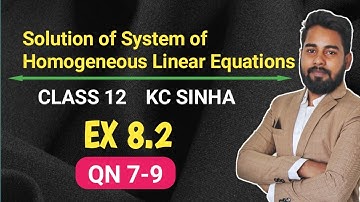 Solution of System of Homogeneous Linear Equations (Cramer