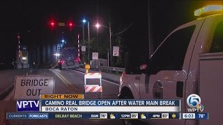 Camino Real Bridge back open after Sunday closure