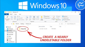 Windows 10: How to create a hidden, nearly undeletable folder
