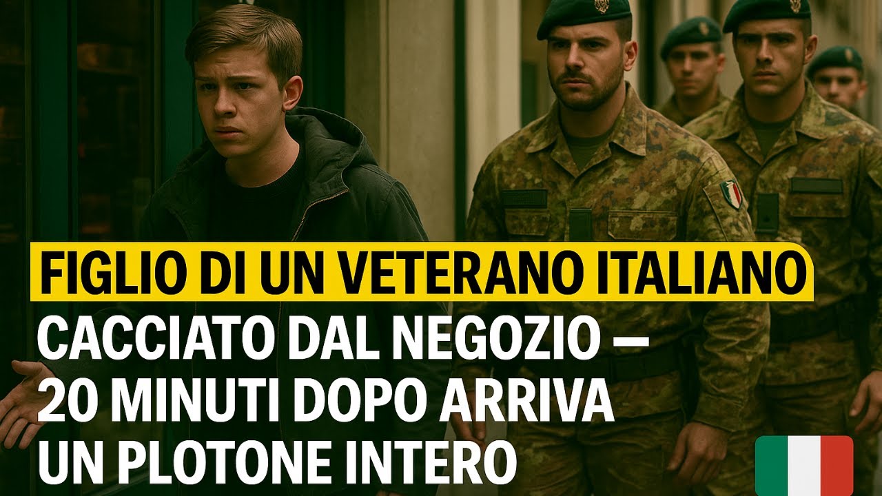Figlio di un Veterano Italiano cacciato dal negozio — 20 minuti dopo arriva un plotone intero