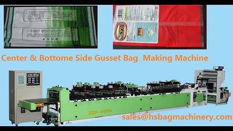 Middle(Center) & Bottom Sealing Bag Making Machine with Side Gusset