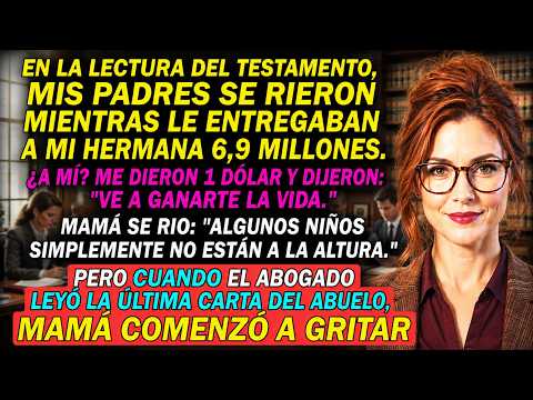 En el Testamento Me Dieron Un Dólar y a Mi Hermana 6.9 Millones — Hasta Que Habló el Abogado