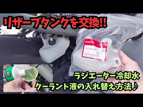 Zoomer] How to replace a cracked reserve tank and refill radiator