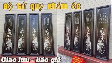 Báo Giá Bộ Tranh Tứ Quý Khảm Bốn Mùa