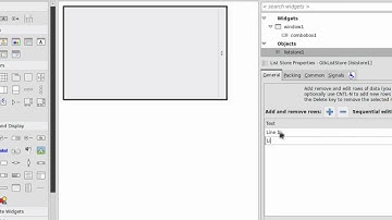 Creating GtkComboBox using Glade