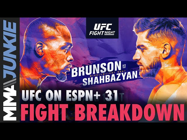 Derek Brunson vs. Edmen Shahbazyan prediction | UFC on ESPN+ 31 breakdown, image size:640x480