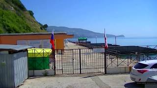 Пляж санатория Южнобережный в Алупке. Крым