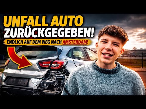 Returning the crashed car – Finally on the way to Amsterdam vlog!