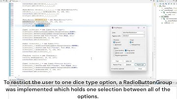 Java Coding Project: Dice Roller