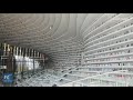 Amazing newlyopened library in chinas tianjin becomes internet sensation