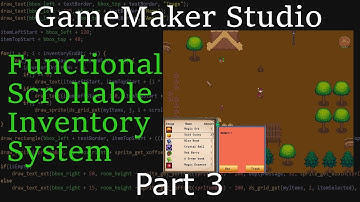[GameMaker Studio 2]  Inventory System Tutorial - Part 3