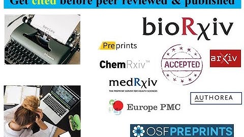 How to use preprint servers to improve citations | Biorxiv, arxiv, chemrxiv, authorea, EuropePMC