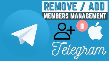 how add and remove group members on telegram from an iphone