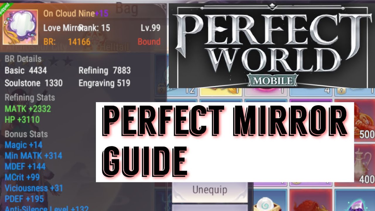 ULTIMATE MAGIC MIRROR GUIDE! HOW TO MAKE THE BEST CLOUD NINE MAGIC MIRROR!! PERFECT WORLD MOBILE 😎