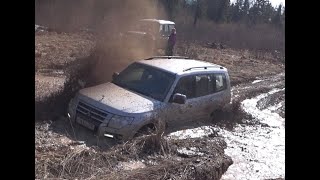 Mitsubishi Pajero 4. ПЕРВЫЙ ВЫЕЗД на бездорожье. Отчаянный Лайт с командой TROPHY LIFE