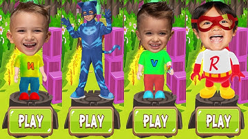 Tag with Ryan vs Vlad and Niki vs PJ Masks Catboy - Run Gameplay