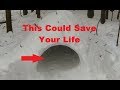 Make a Quinzee Winter Survival Shelter