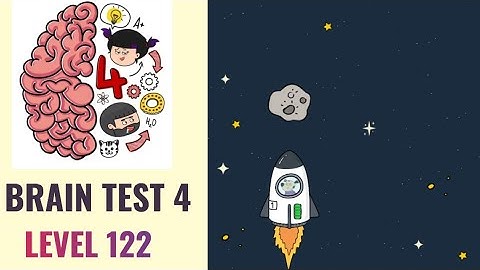 🧠 Brain Test 4 Level 122 | Astrodog must avoid the asteroids! | Walkthrough