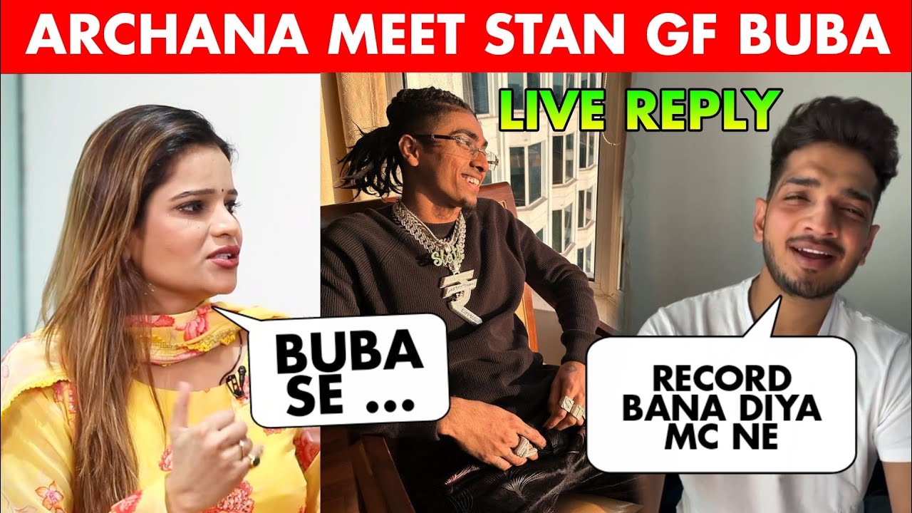 Mc Stan Gf Buba Archana Meet React 🥰, MC Stan Record Munawar Faruqui React  Live , Mc Stan Update 