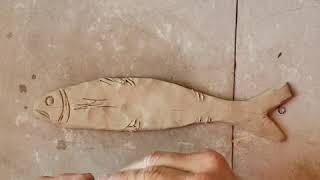 Fun easy clay fish slab project #4