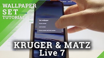How to Set Up Wallpaper in KRUGER & MATZ Live 7 - Change Wallpaper