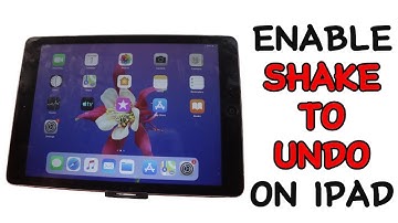 How to Enable Shake to Undo on iPad
