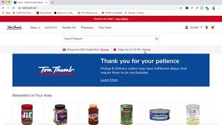 How to Buy Groceries Online for Delivery: Tom Thumb screenshot 5