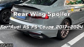 ZST-1122 AMP-Z Rear Wing Spoiler For #audia5 F5 Coupe 2017-2024