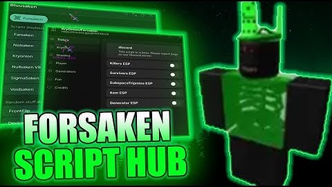 Forsaken Script – Auto Instant Generator, Auto Kill All, Inf Speed, Inf Stamina, Auto Win and More!