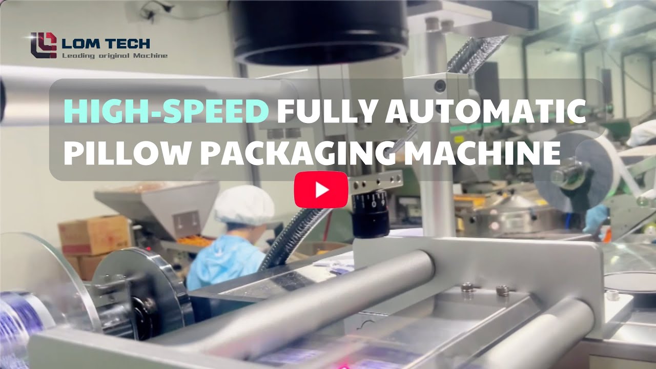 High-Speed Fully Automatic Pillow Packaging Machine - YouTube