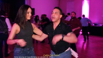 Salsa dancing at Casa De Salsa www.Latinconsabor.com in the house!!!