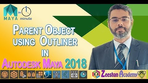 Parenting object in hierarchy with Outliner in Maya 2018 | How to Parent Objects in Maya | Tip-7