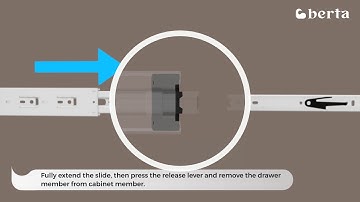 Berta full extension ball bearing type side mount drawer slides installation video