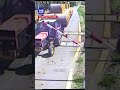 Moment train ploughs through trailer | 9 News Australia
