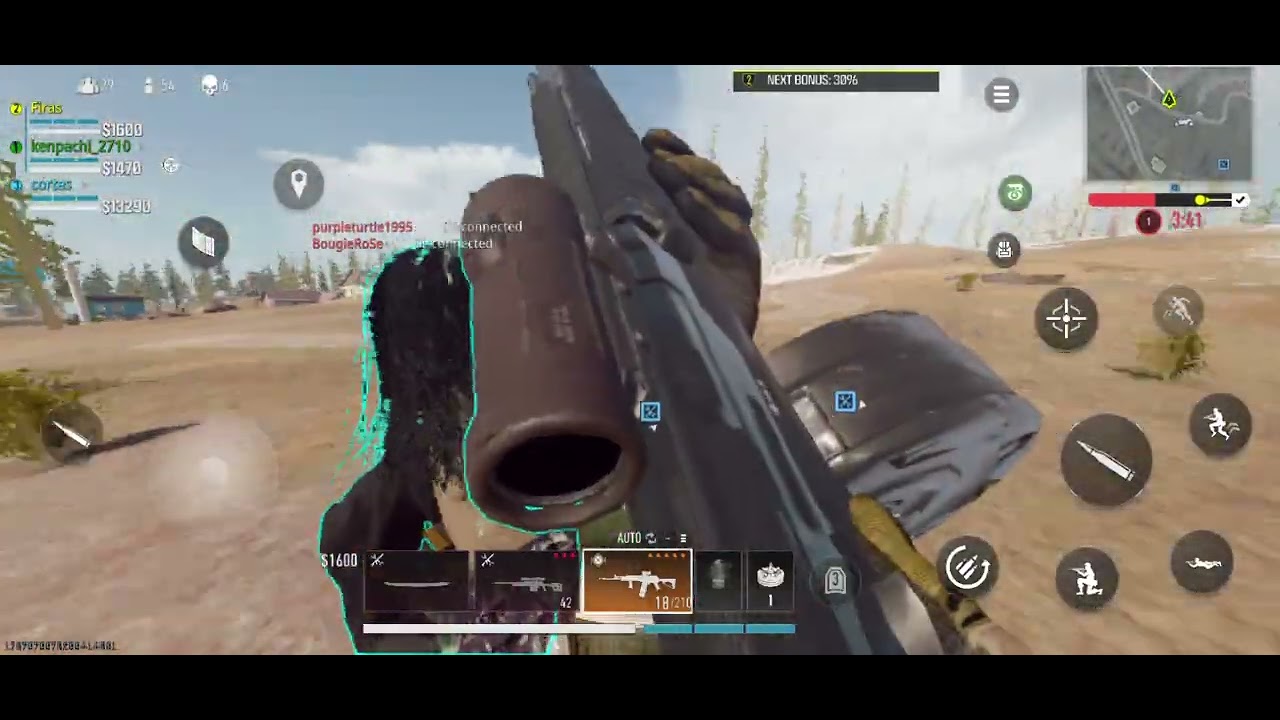 The last days of Warzone Mobile, one of the best female fighters, unfortunately ✈️🪂🪂🪂