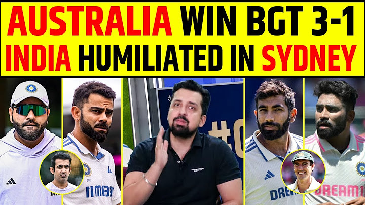 🔴AUSTRALIA WIN BGT 3-1, INDIA OUT OF THE WTC FINAL CONTENTION #indvsaus