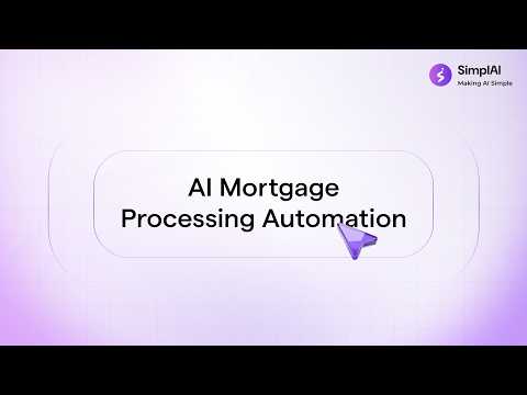 AI Mortgage Processing Automation Explained | Agentic AI Underwriting Demo