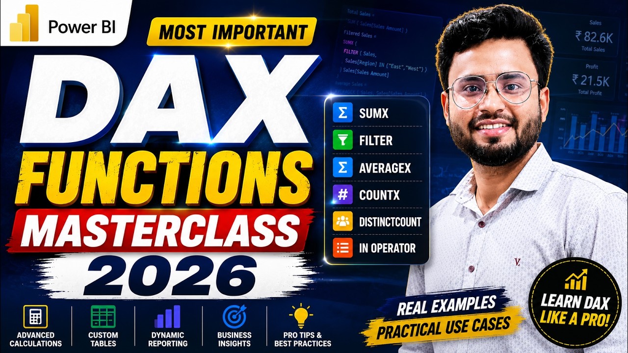 Power BI DAX Functions Tutorial | SUMX, AVERAGEX, FILTER, COUNTX ...