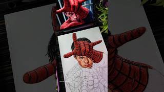 Realistic 🔥Spider-Man Brand New Day Drawing Colour ✍️🕷️🕸️ #shorts #spidermanbrandnewday #drawing
