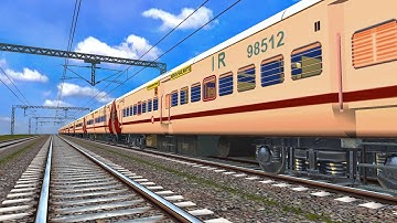 New ICF Utkrisht coaches Track sound| MSTS | Train Simulator Open Rails