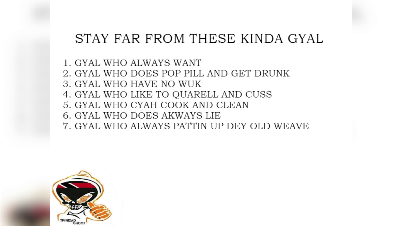 Trinidad Ghost - Stay Far From These Kinda Gyal [Dy Zess Riddim] Brandon Star Dy Zess Riddim