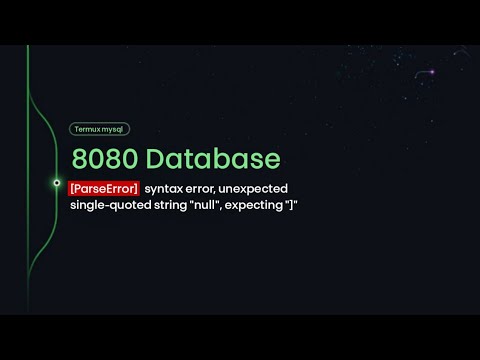 PHP SPARK MIGRATE -ALL Termux [ParseError] phpmyadmin mariadb